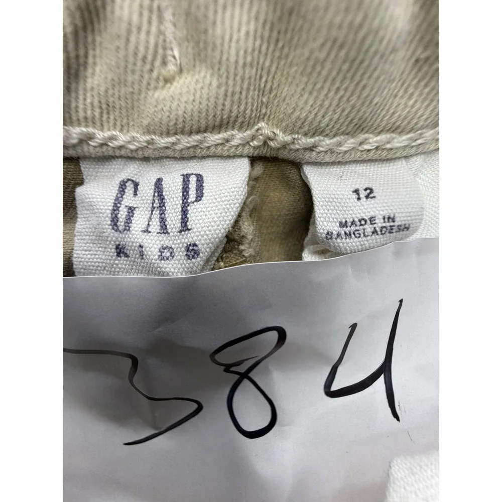 Gap Chino Shorts Kids 12 Tan Khaki Cotton Twill Casual Classic